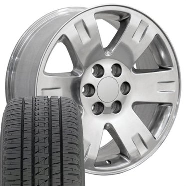 OE Wheels 20 inch Black 5652 Rims & Goodyear Tires Set Fit Specific GM ...