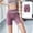Purple, variant on Cross Waist Color Block Biker Shorts High Waist V Cut Athletic Shorts for Gym Yoga Workout Running and Street Casual Wear