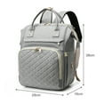thumbnail image 3 of Mochila Bolsa de pañales portátil Mochila de gran capacidad Bolsa de lactancia para bebés de viaje resistente al agua Bolsa de mamá con puerto de carga USB Correas de cochecito 3 bolsillos térmicos pa Abody  Mochila, 3 of 7