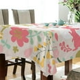thumbnail image 3 of Coolnut Easter Bunny Eggs Tablecloth, Waterproof Washable Polyester Square Table Cover, Durable Tablecloth for Kitchen Dining Table Party Decor, 60"X 90", 3 of 7