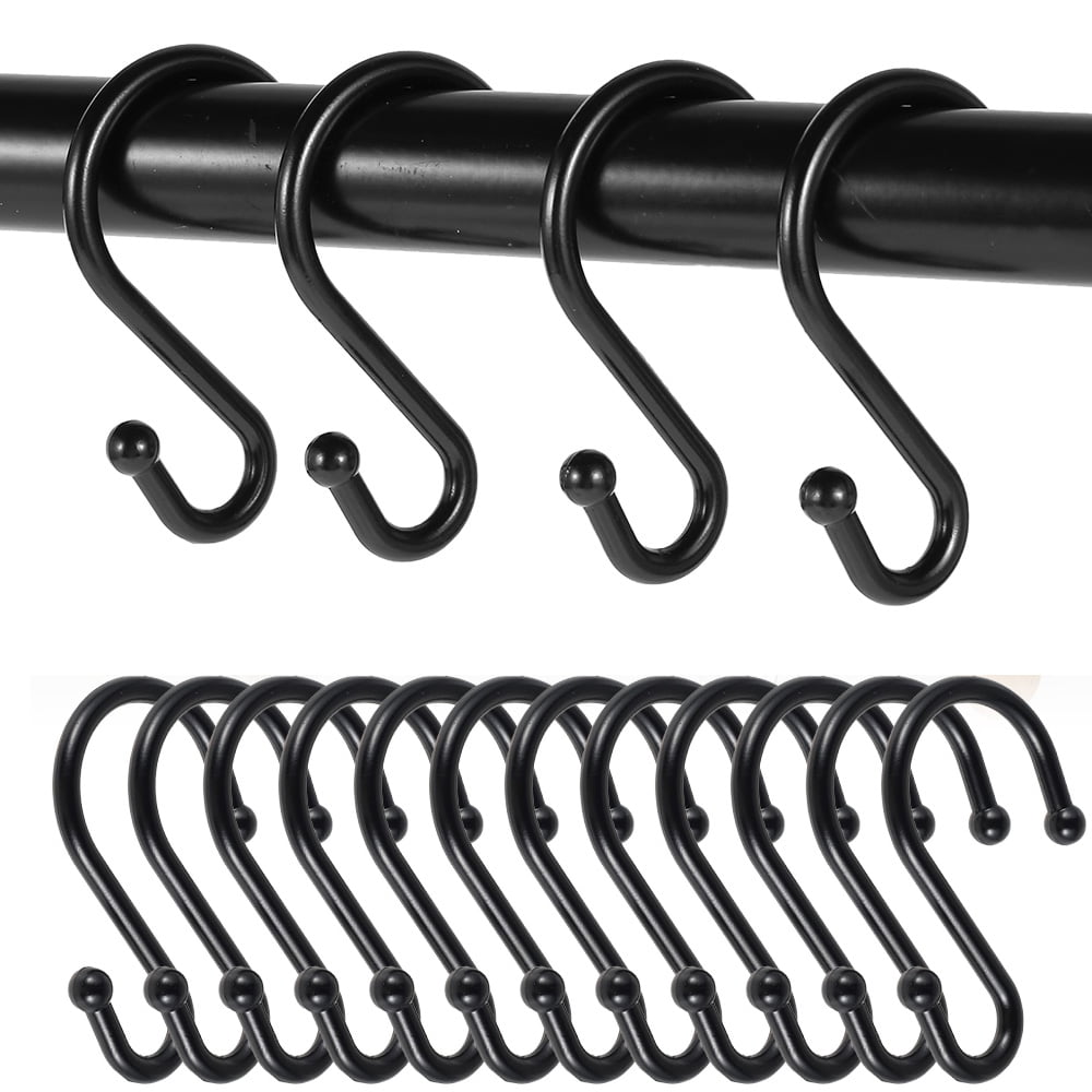 Tzgsonp Set of 12 Rings Metal Shower Curtain Hooks, Rust Resistant S