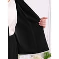 thumbnail image 4 of DARING DIVA 2Pcs Women's Business Formal Blazer Pencil Suit Skirt Set M Black, 4 of 5