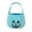 D, variant on Halloween Decorations Soft Pumpkin Candy Bucket 9.8 Inch Teal Fabric Tote Bag with Handles for Halloween Party Supplies Favors Fall Decor