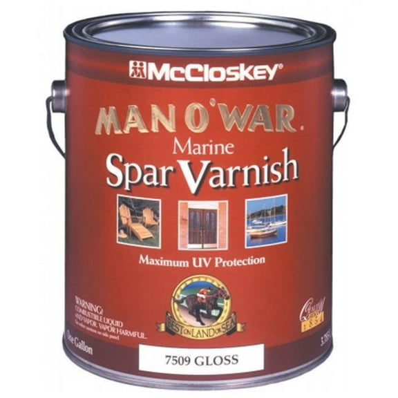 Valspar Brand 1 Gallon Gloss Man Oft. War Marine Spar Varnish Low VOC   - Pack of 2
