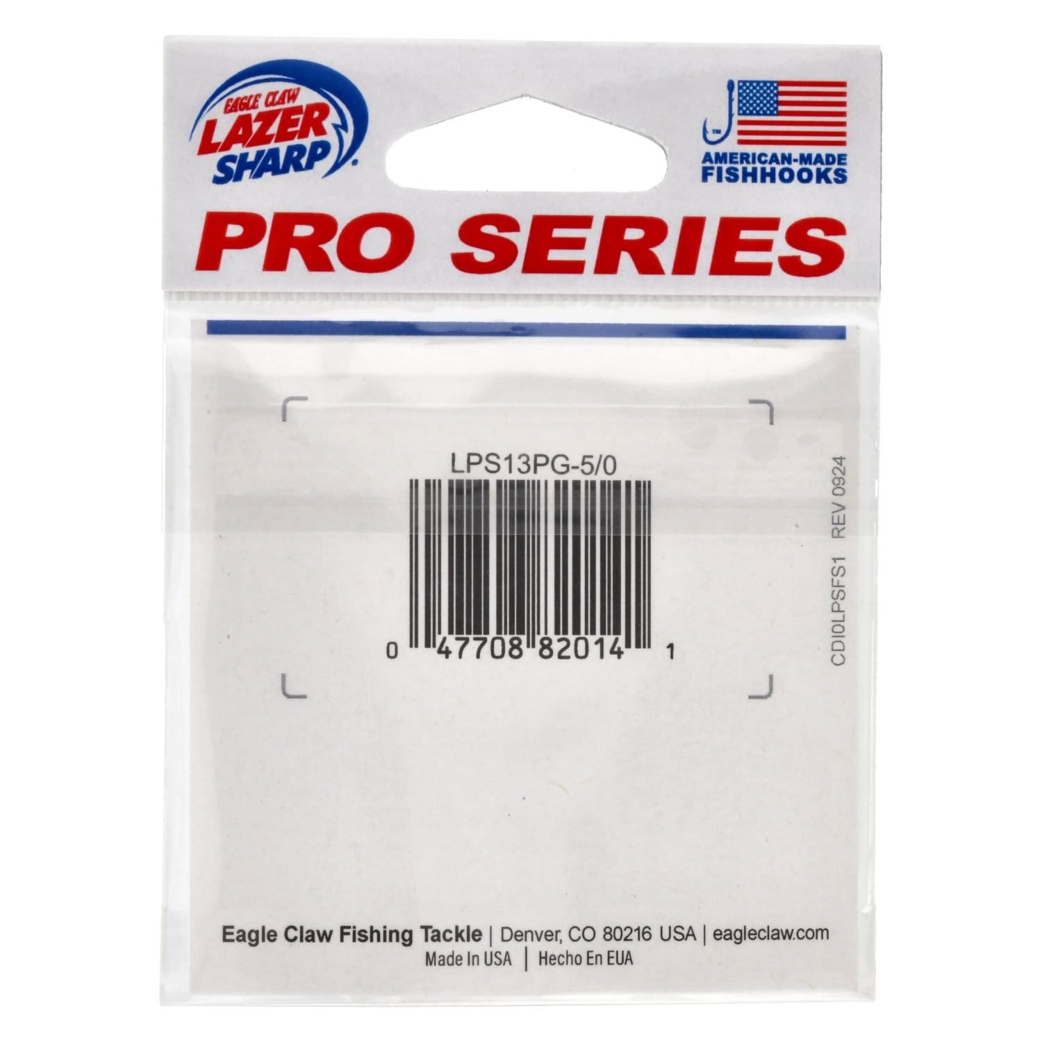 Lazer Sharp Pro Series Heavy Wire Flipping Hook – Molded Keeper – Size 5/0 - 5 Pack - Black