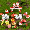 thumbnail image 1 of Adornos navideños, pequeños adornos, artesanías de resina, regalo creativo, Papá Noel, muñeco de nieve, regalo pequeño para el hogar, 1 of 4