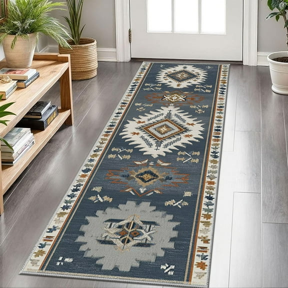Hallway Runner Rug 2'x6' Washable Area Rugs Non Slip Laundry Rug Runner Floor Carpet Runners for Hallways Entryway Laundry Room Kitchen