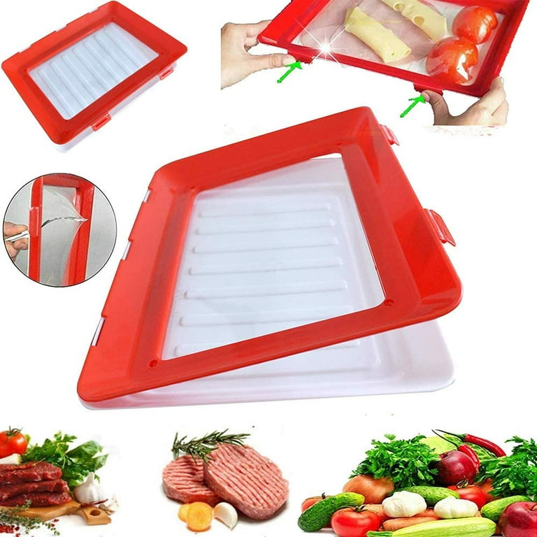 Tray Creative Food Plastic Preservation Tray Kitchen Items Food Storage  Container Set Food Fresh Storage Microwave Oven Cover 