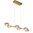 thumbnail image 6 of VONN Milano 39" ETL Certified Integrated LED Aluminum Chandelier - Antique Brass, 6 of 10