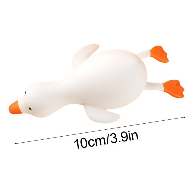 Juguete de Alivio Del Estrés para Niños Y Adultos, Patos Pinchables Interactivos Y Grandes Gansos Blancos para Diversión