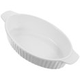 thumbnail image 3 of Ceramic Baking Tray with Double Handles Ceramic Food Bowl Household Bakeware, 3 of 9