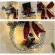 thumbnail image 2 of Guirnalda de ratán decorativa navideña con luces LED, forma de muñeco de nieve, guirnalda navideña artificial, para interior y exterior (negra y roja), 2 of 4