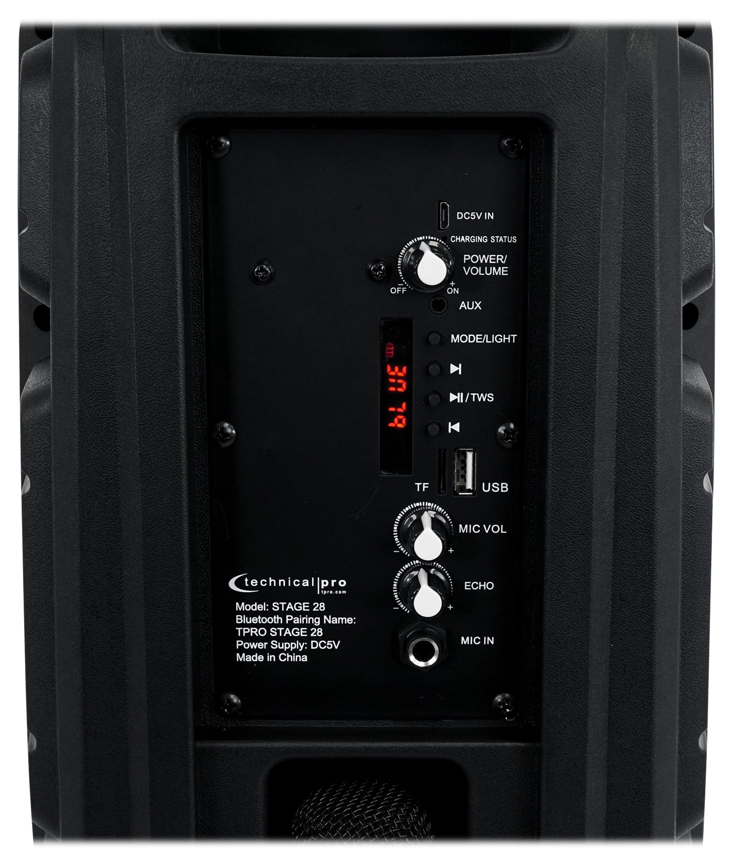 Technical Pro Dual 8" Rechargeable Karaoke Machine System Bundle with Stand & (2) Microphones