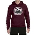 thumbnail image 2 of Wild Bobby It's About To Get Miami Soccer Skyline Sports Unisex Hoodie Sweatshirt, Maroon, Small, 2 of 5