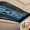 thumbnail image 6 of Game Neon Sign Window Privacy Film, Modern Video Game Controller Blue Glowing Tube Stained Glass Rainbow Film Decorative Window Clings, Static Cling Sun Blocking Stickers 17.7" x 39.3", 6 of 9