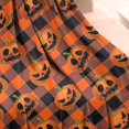 thumbnail image 3 of Checkered Pumpkin Halloween Pattern Blanket,Comfortable Soft Flannel Throw Blanket,All Season,Warm Lightweight Blankets for Sofa Bed Couch Living Room Chair,50"x60", 3 of 4