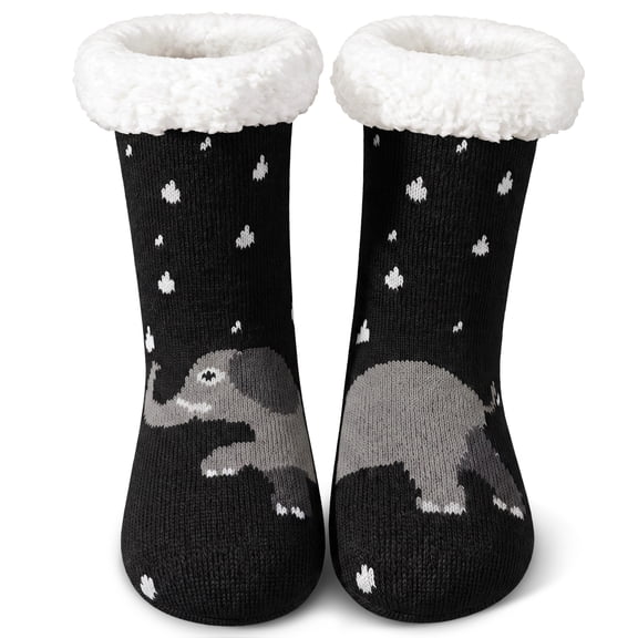 Loritta Womens Fuzzy Socks Grips Fluffy Cute Animal Winter Cozy Warm Thick Socks with Non-Slip Grippers Gifts