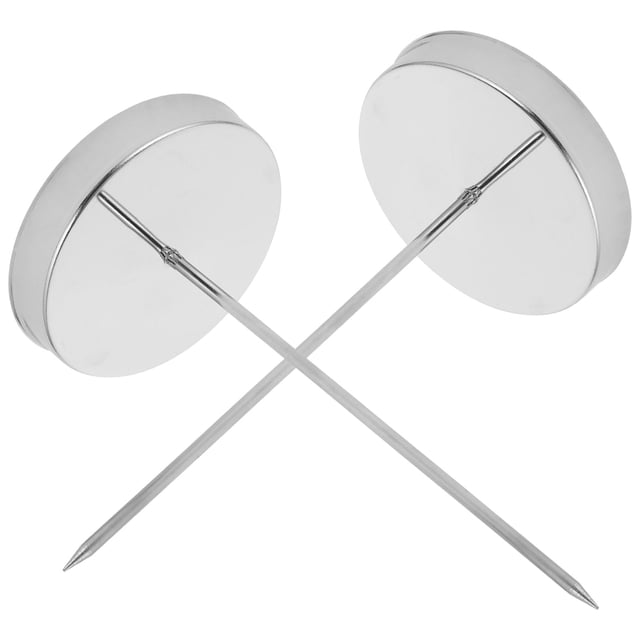 Minkissy 2 Pcs Support de Reçus de Restaurant Barre de Rangement pour Mémos en Fer Argenté Réception