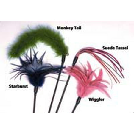 - Cats Claw Inc Jumbo Monkey Tail Teaser 30 Inch Wand (Pack of 1)