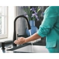 thumbnail image 3 of Moen Haelyn Touchless Single-Handle Pull-Down Sprayer Kitchen Faucet with MotionSense Wave in Matte Black, 3 of 15
