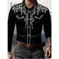 thumbnail image 2 of Camisa de manga larga con solapa de moda 2024 para hombre, camisa de baile callejero informal sencilla para hombre, talla europea 5XL, camisa estampada con envío rápido, 2 of 4