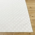 thumbnail image 2 of Hauteloom Carina Machine Washable Contemporary Area Rug - Modern Geometric Checkered Carpet for Living Room, Bedroom - Ivory, Light Gray, Off White - 7'7" x 10', 2 of 6