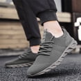 thumbnail image 4 of Mens Shoes Casual Sneakers Low Top Walking Shoes Breathable Mesh Sport Shoes Black Size 6.5, 4 of 9