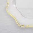 thumbnail image 3 of BalsaCircle 6 Clear Gold 13" Acrylic Wooden Textured Round Elegant Acrylic Beach Charger Plates, 3 of 8