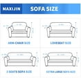 thumbnail image 6 of YEMYHOM 1 Piece Jacquard Stretch Sofa Covers Slipcovers Non Slip Loveseat Cover for 2 cushion (Loveseat, Khaki), 6 of 7