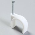 thumbnail image 4 of 100 PCS 5mm Steel Nail Line Clip Round Cable Fixing Clips for Wall Mounted Cord Management, 4 of 4