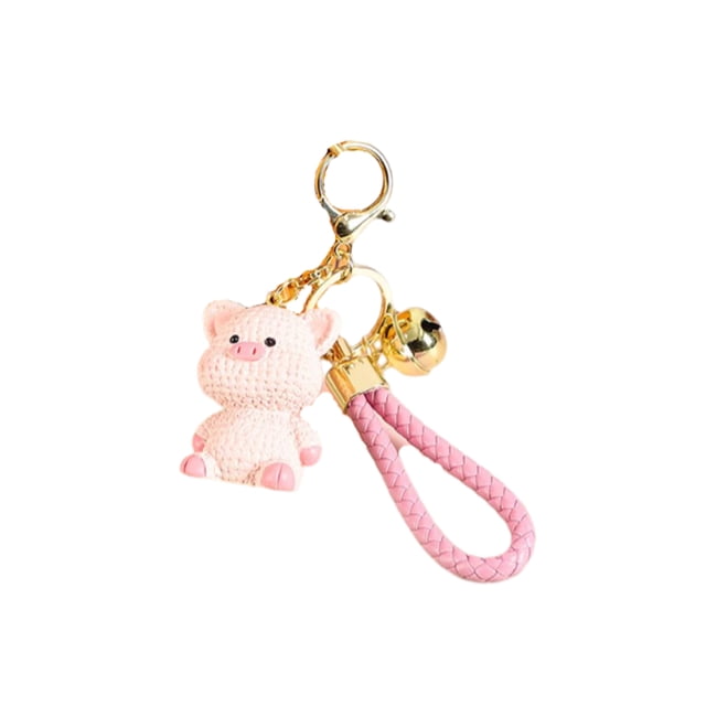 Bearachild Llavero Conejo Cerdo Ligero Patrón de dibujos animados Vívido Llavero Relleno completo Cómodo Soporte duradero Accesorio Cartera Artesanía Tipo 2 Bearachild HA074059-02