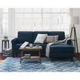 thumbnail image 2 of Serta Harmon Roll Arm Sectional Navy Blue, 2 of 11