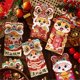 thumbnail image 4 of Bulk Pack of 4 Envelope Pouches Accessory for 2025 Chinese Spring Festival Snake Year Themed Designs Money Holders, 4 of 4
