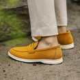 thumbnail image 5 of Men's Casual On Loafers Comfortable Soft Sole Breathable Suede Driving Shoes For Walking Travel Work Man Shoes, 5 of 8