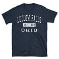 thumbnail image 1 of Ludlow Falls Ohio Classic Established Men's Cotton T-Shirt, 1 of 1