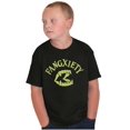 thumbnail image 4 of Funny Halloween Vampire Fang Anxiety Crewneck T Shirts Boy Girl Teen Brisco Brands M, 4 of 6