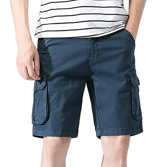 Men's Casual Shorts Summer Lightweight Relaxed Fit Outdoor Comfort Shorts with Pockets for Daily Wear and Leisure Activities