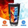 thumbnail image 6 of Saiise Geometry Dash Print Tumbler 20 Oz Stainless Steel Vacuum Insulated with Straw Coffee Cup for Home,Office,Outdoor Works Great for Ice Drinks and Hot Beverage, 6 of 8