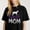 Black-3, variant on Women's Sunflower Autism Mom Graphic T-Shirt S-4XL Mother's Day Gift