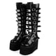 thumbnail image 1 of Botas altas hasta el muslo con cuña para Mujer, diseño de marca, botas de plataforma negras a la moda, zapatos góticos de Cosplay para Mujer 2022, 1 of 5