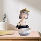 thumbnail image 5 of Escultura de estatuilla para niñas Escritorio de sujeción Contenedor de artículos diversos Caja de canasta de almacenamiento de tocador para Negro Macarena estatua de la escultura de las niñas, 5 of 8