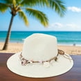 thumbnail image 2 of LRen Women Tea Party Hat Stylish Wide Brim Straw Hat for Beach and Summer Sun Fashionable Holiday Accessory Light Yellow, 2 of 4