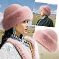 thumbnail image 2 of Winter Fluffy Plush Bucket Hat Ear Protection * Windproof Warm Women New J8, 2 of 7