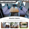 thumbnail image 3 of Aplkyhs Light Gray Blue RV Dinette Cushions Universal Camper Accessories Stretchable Cushion Covers for Couches and Sofas Comfortable Loveseat Sofa Chair Cover Furniture Protection, 3 of 7