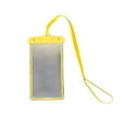 thumbnail image 2 of CxhicLuv Transparent Phone Waterproof Pouch, 8.9×4.3 Inch, IPX8, Fluorescent, Touch-Friendly, Ideal for Swimming, Rafting, PVC & Sealable, Suitable for Phone Users, Water Sports Enthusiasts, Yellow, 2 of 6
