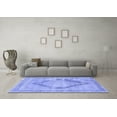 thumbnail image 3 of Ahgly Company Indoor Square Persian Blue Traditional Area Rugs, 4' Square, 3 of 4