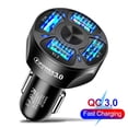 thumbnail image 1 of Sentmoon Up to 90% Off 4 In 1 3.1A QC 3.0 Adapter Wireless Bluetooth Fast Charging Car Mobile Phone Charger 4 USB Ports Universal Deals of the Day Clearance Prime, 1 of 5