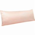 thumbnail image 1 of Chenchen Zippered Satin Body Pillow Pillowcase, Silky Slip Cooling Body Pillow Cover, Long Side Hidden Zipper, 20x54 Inches, Pink, 1 of 1