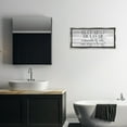thumbnail image 3 of Stupell Industries Cuarto de Lavar Ordenando la Vida Bath & Laundry Painting Gray Floater Framed Art Print Wall Art, 31 x 14, 3 of 10