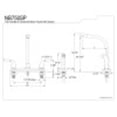 thumbnail image 5 of Kingston Brass NB750SP Water Onyx Centerset Kitchen Faucet, Black Stainless Steel, 5 of 5